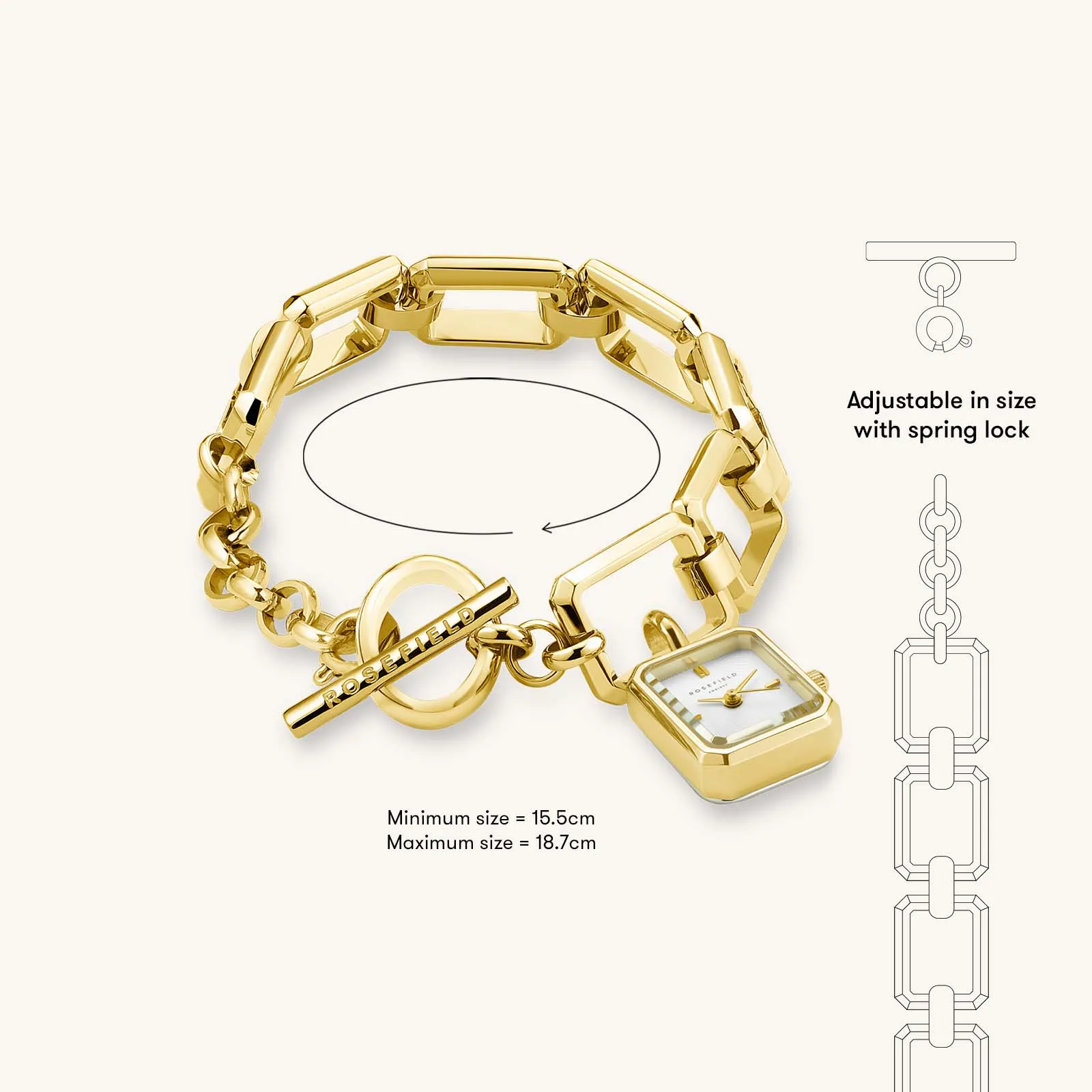 Octagon Chain Gold-Engraved