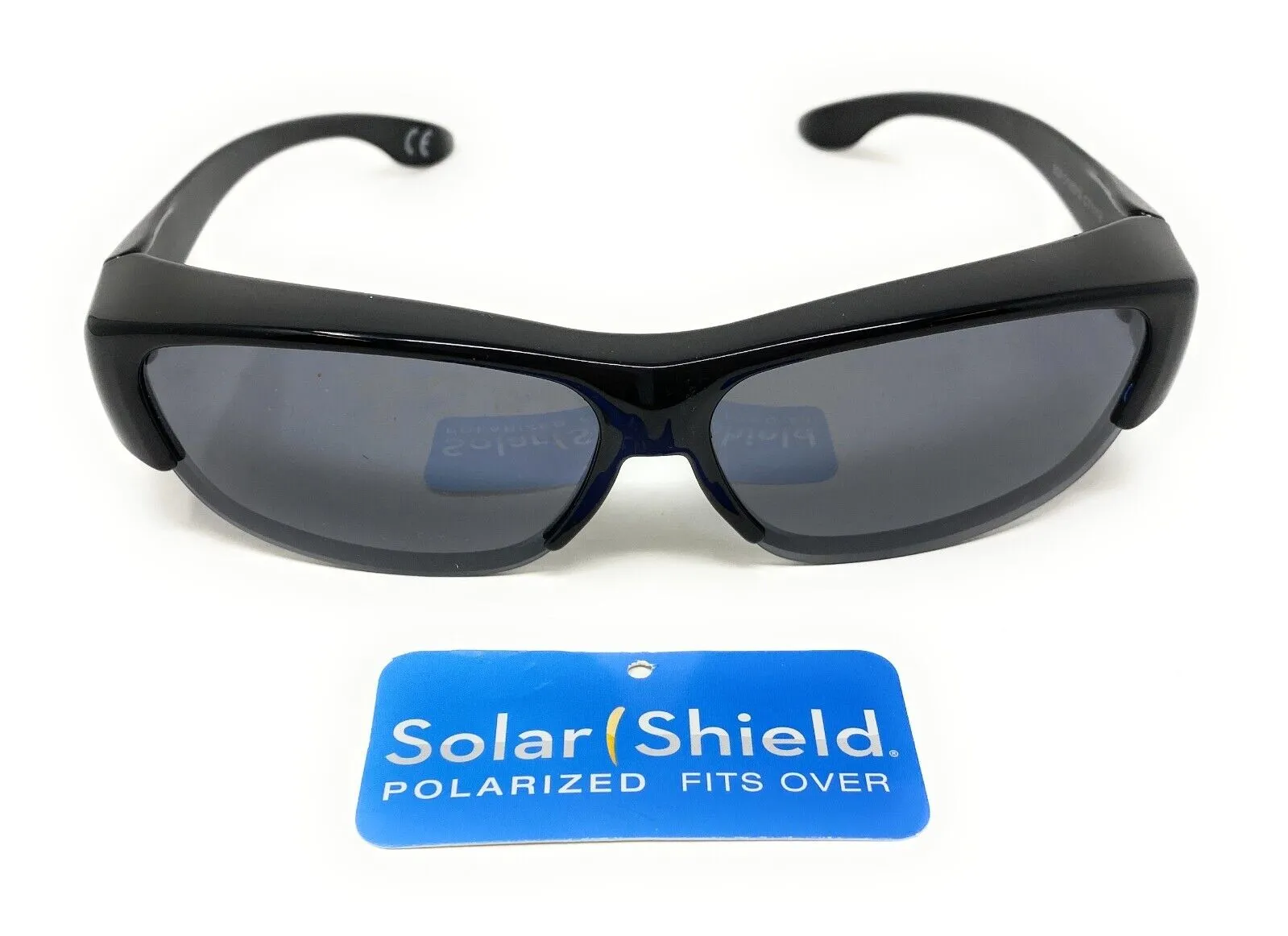 Polarised Sunglasses Optical Covers for Over Spectacles Gloss BLACK 573