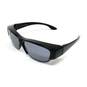 Polarised Sunglasses Optical Covers for Over Spectacles Gloss BLACK 573