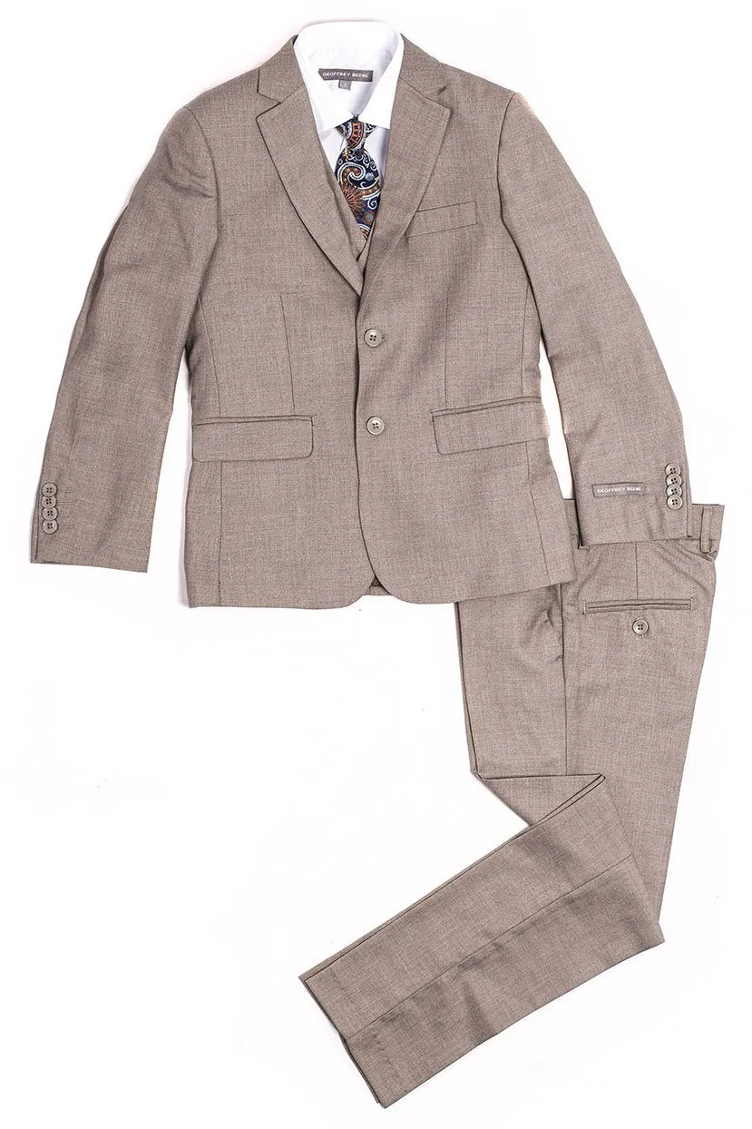 "Austin" Kids Taupe 5-Piece Suit (Geoffrey Beene / AXNY)