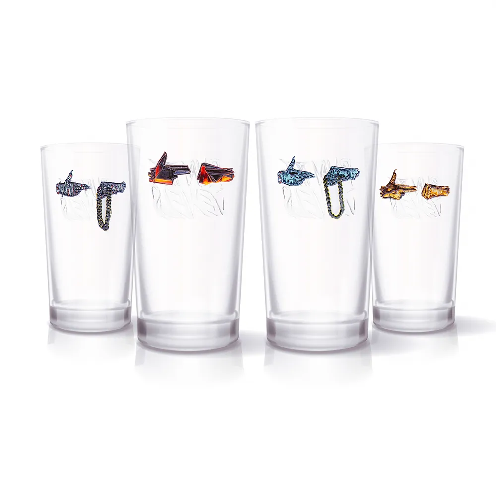 Set of 4 RTJ Pint Glasses – Perfect for Enjoying Your Favorite Beverages