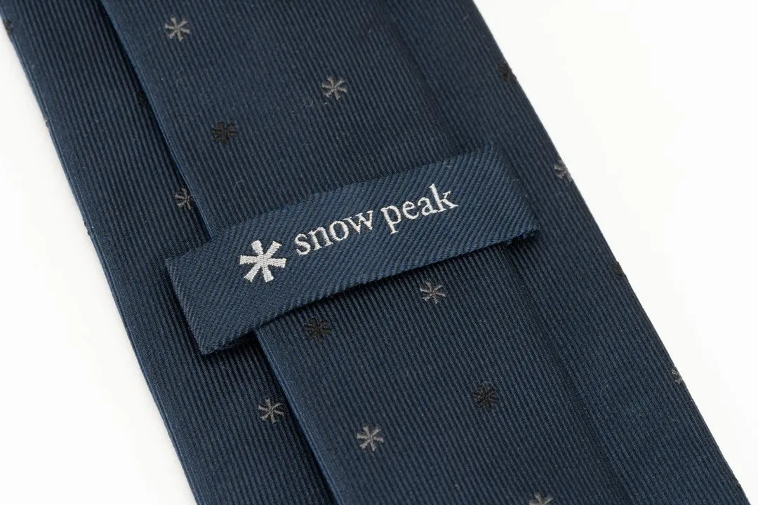 Snow Peak Asterisk Tie Navy