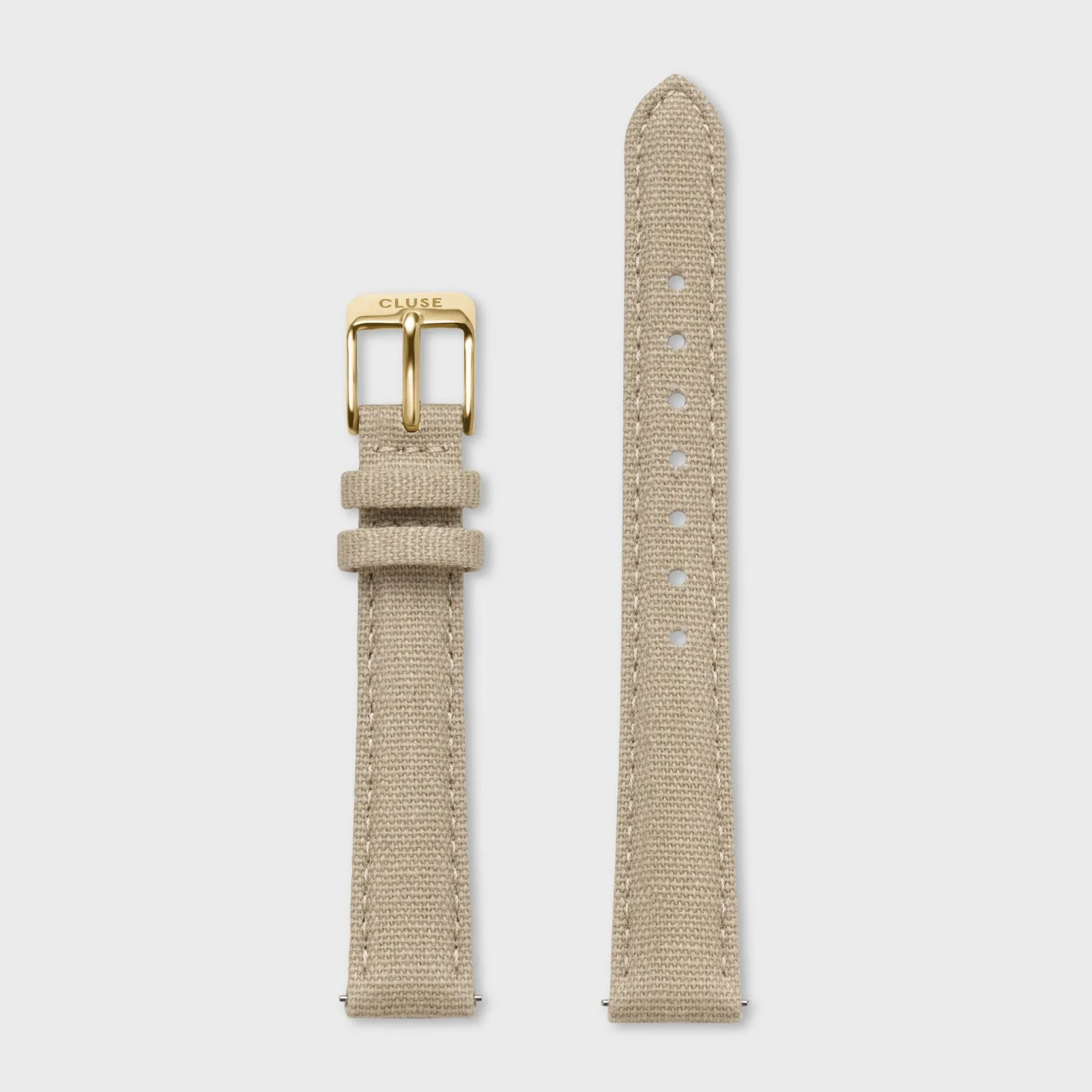 Strap 14 mm Linen Beige, Gold Colour