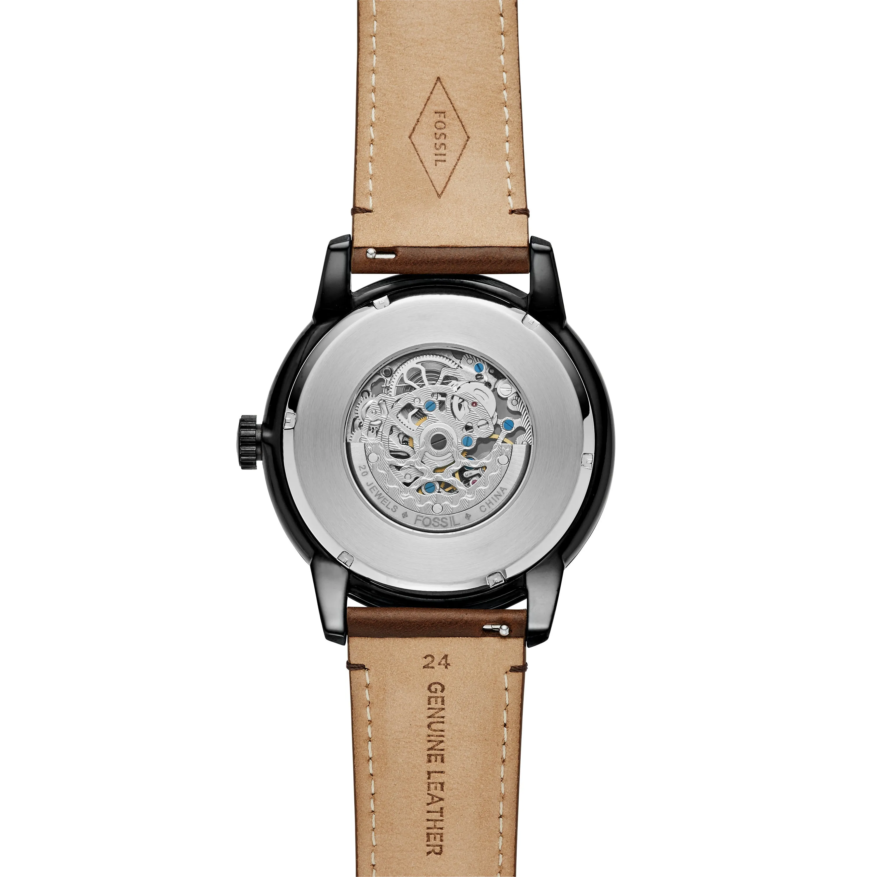 Townsman 48mm Automatic Brown Leather Watch